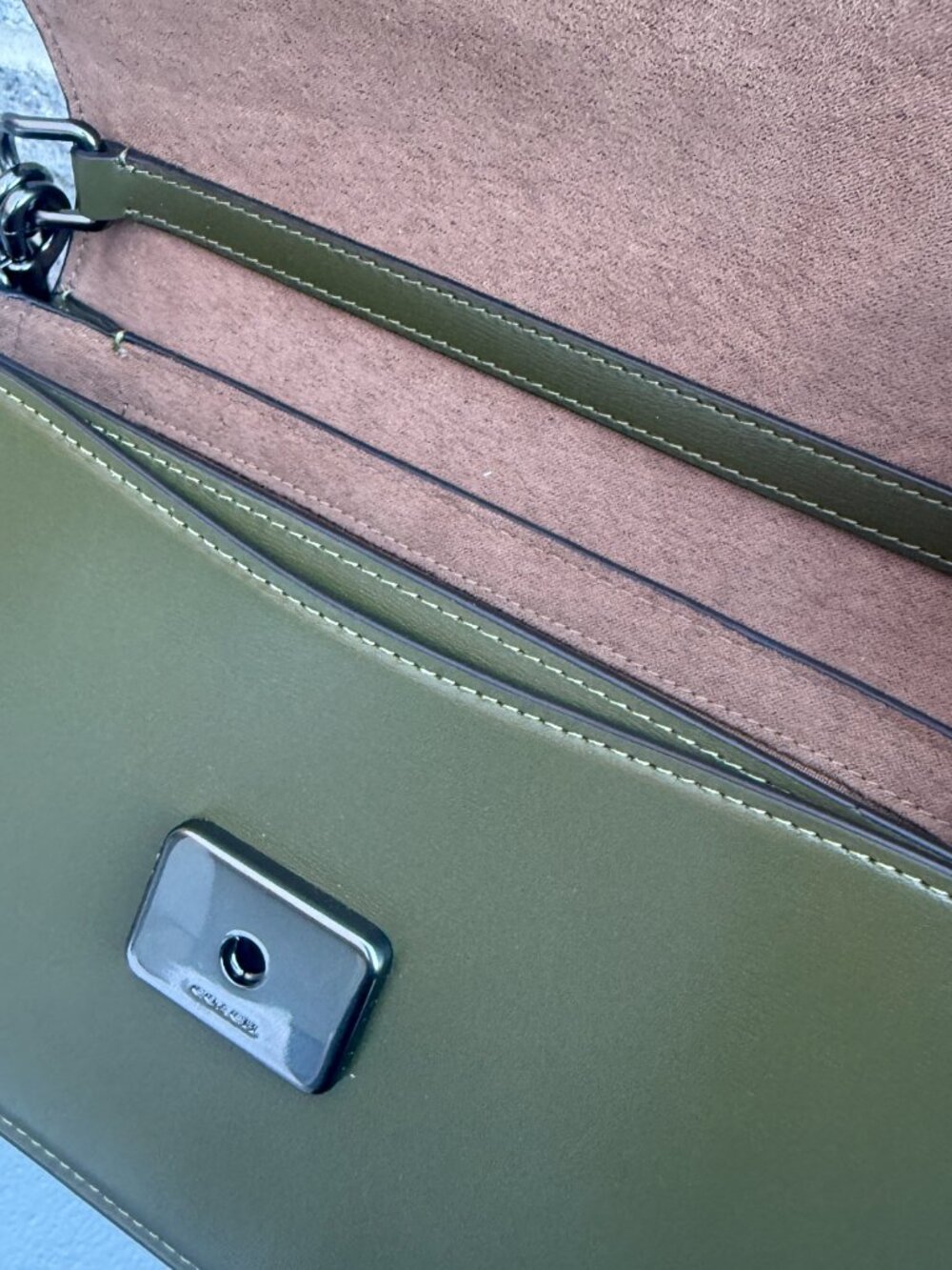 NWT！COACH Harper Shoulder Bag（CCE65）OLIVE - Picture 9 of 11